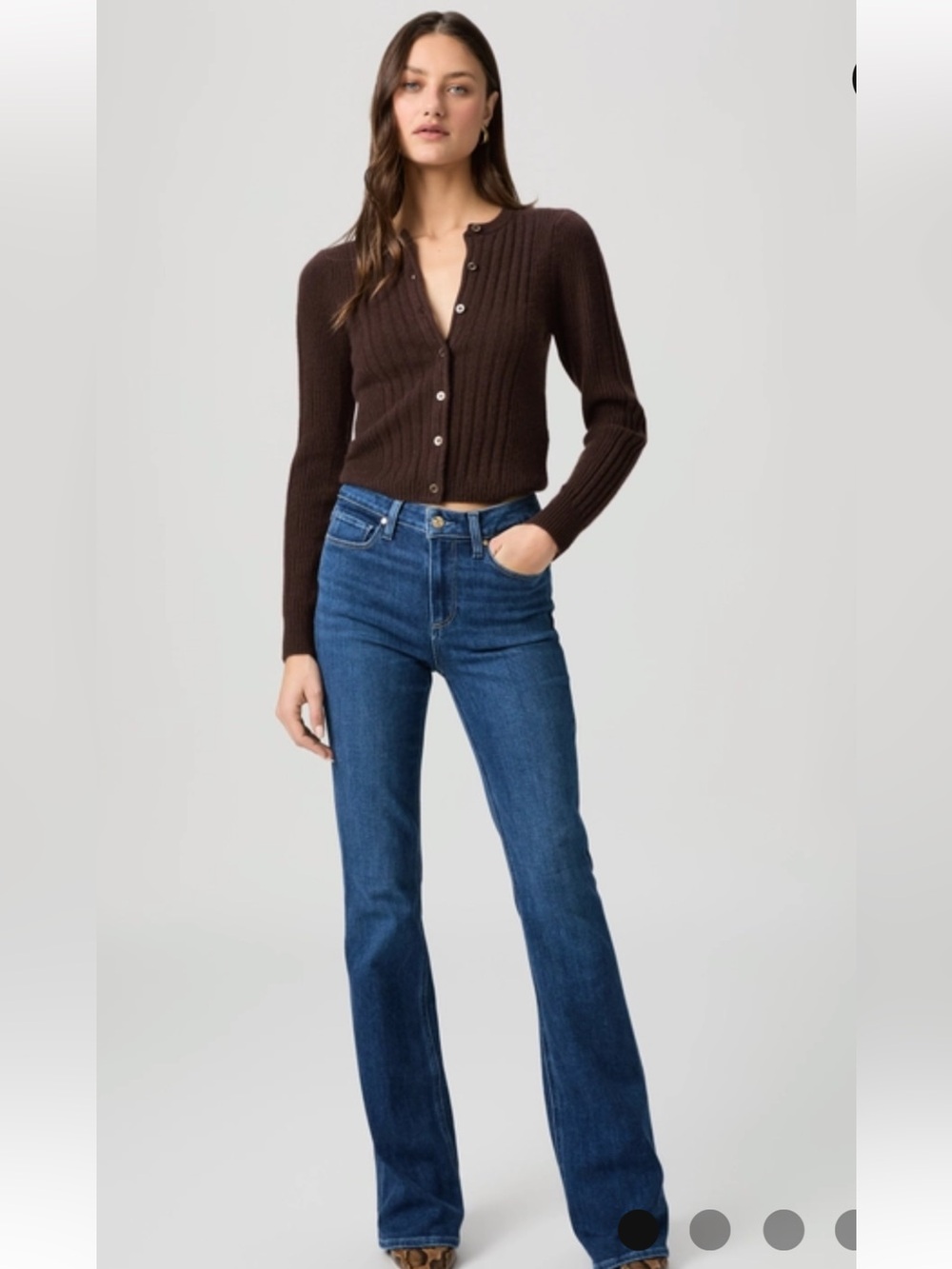 PAIGE dark blue flare jeans